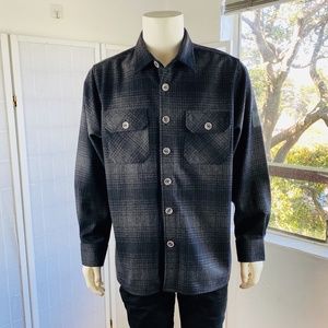 Nantucket Whaler, Italy wool blend shirt jacket, M.